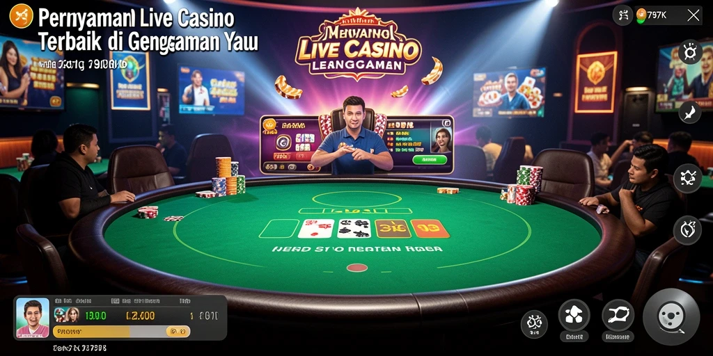 Tampilan gameplay Live Casino yang menarik dan interaktif.