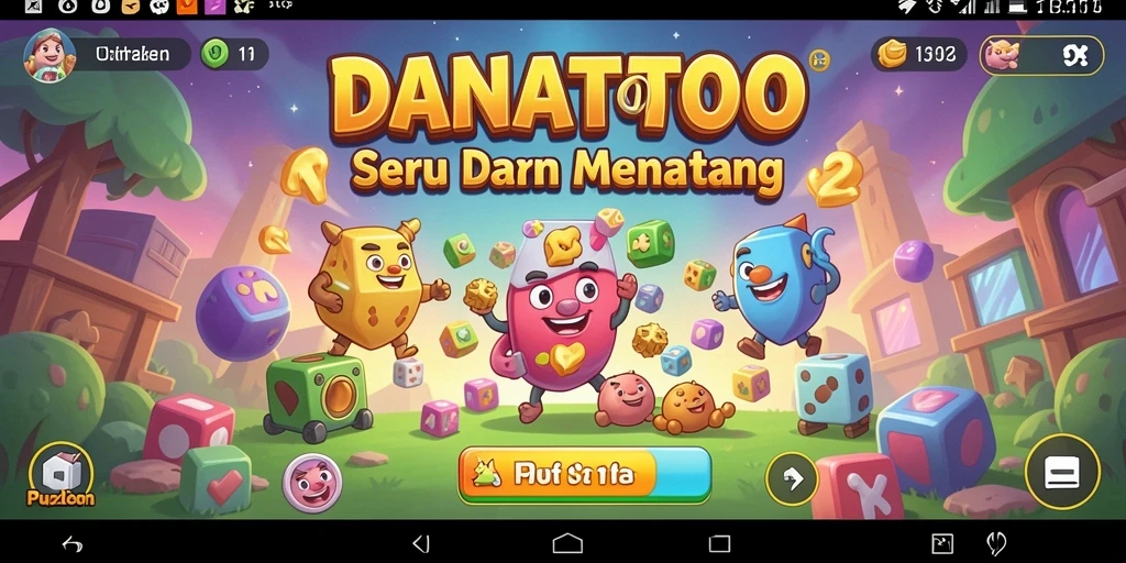 Tampilan gameplay DANATOTO yang seru dan menantang.