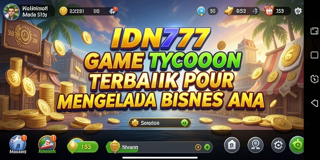 Screenshot gameplay IDN777 menampilkan pengelolaan bisnis yang menarik.