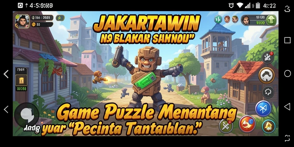 Tampilan gameplay JAKARTAWIN yang seru dan penuh tantangan.