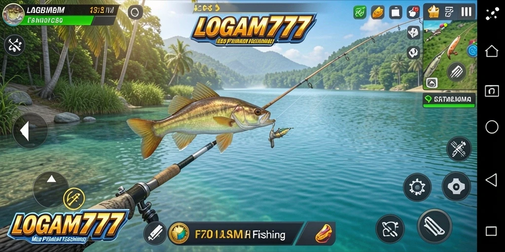 Tampilan permainan LOGAM777 yang seru saat menangkap ikan.