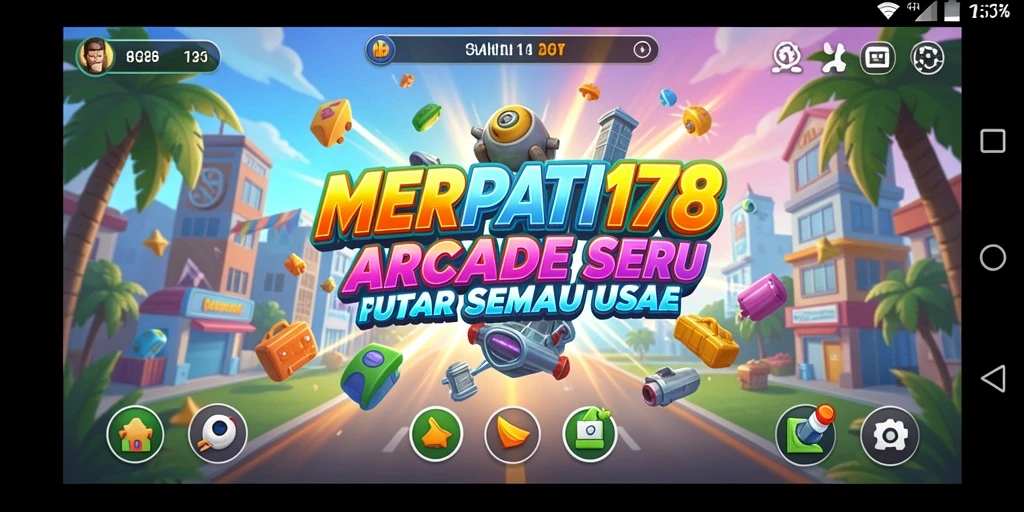Tampilan menarik dari gameplay arcade dalam MERPATI178.