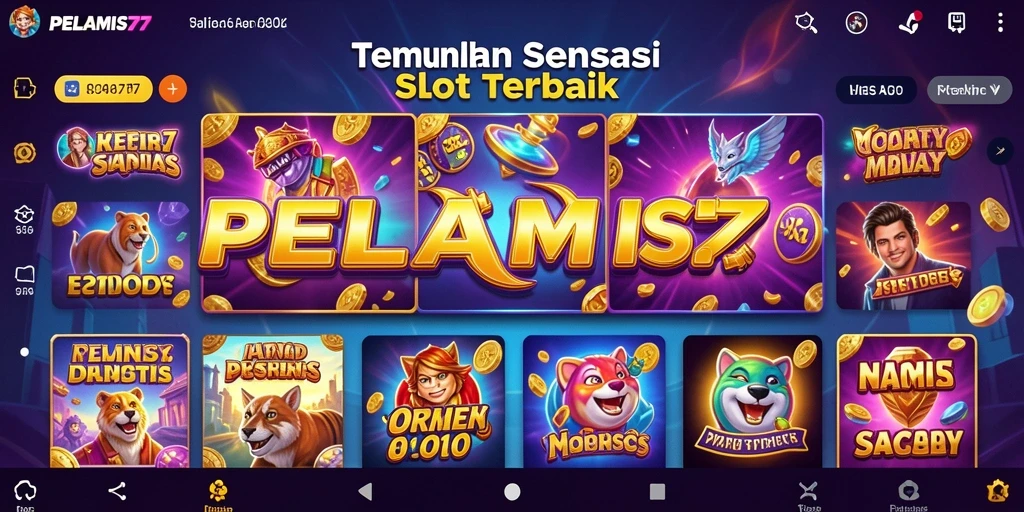 Tampilan gameplay menarik dari PELAMIS77 dengan efek visual yang menawan.