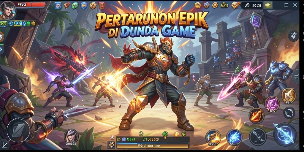 Tampilan gameplay seru dan intens dari pertarungan di RR999.