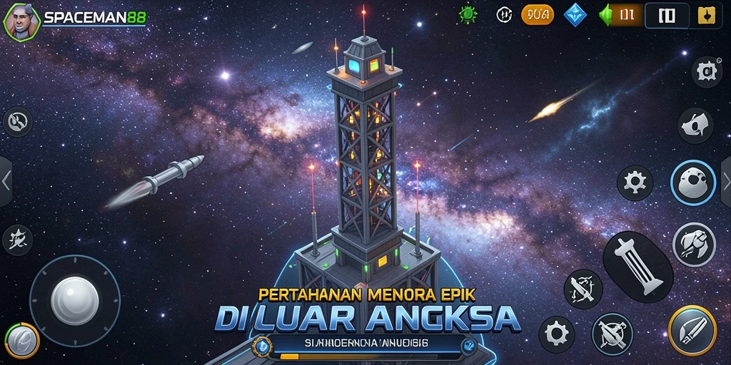 Tampilan gameplay menegangkan dari SPACEMAN88 yang penuh aksi.