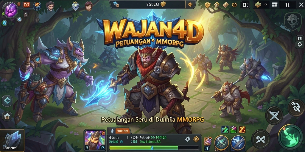 Screenshot gameplay WAJAN4D dengan pertarungan seru antar pemain.