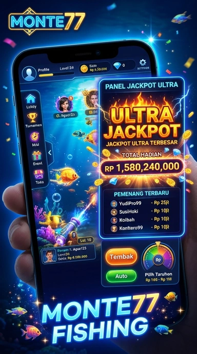 Tampilan antarmuka monte77 yang user-friendly.